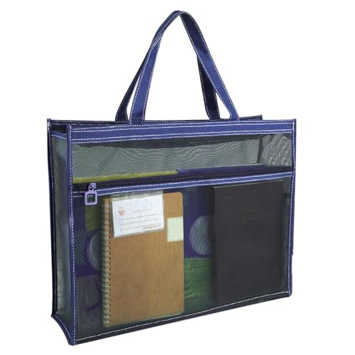 Generisch Kunstversorgungsbeutel - 17 X 13 X 4,4 Zoll Art Storage Bag | Portable Poster Painting A3 Tote Bag | Mesh -Klassifizierungsbeutel Mit Sicherem Speicher | Bag Organizer Für Poster Malerei von Generisch