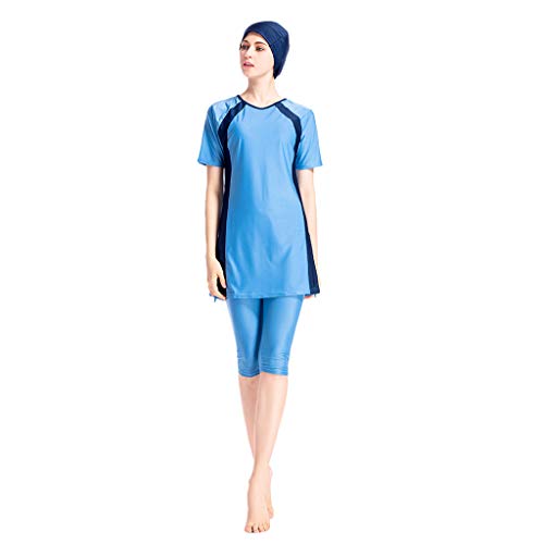 Generisch Kurzarm Shorts Burkini Muslim Badeanzug Dreiteiliger Islamischer Badeanzug Damen Strandmode mit Kopftuch Generisch Kurzarm Shorts Burkini Muslim Badeanzug Dreiteiliger Islamischer Badeanzug Damen Strandmode mit Kopftuch von Generisch
