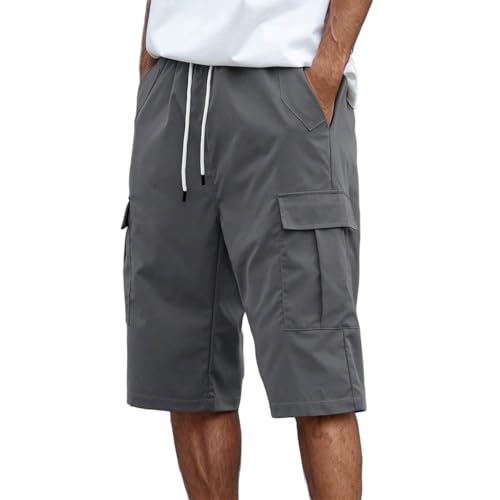 Generisch Kurze Hosen Herren Cargo,Taktische Herren-Shorts Verstellbarer Kordelzug Elastischer Bund Sportshorts Einfarbig Mode Arbeitshose Sommer Design Herrenhose Leicht Generisch Kurze Hosen Herren Cargo,Taktische Herren-Shorts Verstellbarer Kordelzug Elastischer Bund Sportshorts Einfarbig Mode Arbeitshose Sommer Design Herrenhose Leicht von Generisch