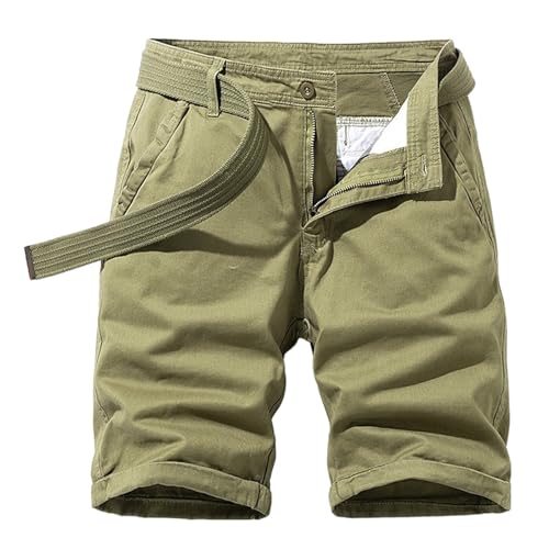 Generisch Kurze Hosen Herren Stretch Jeans Freizeithose Herren Kurz Jeans Cargo Shorts Mit Taschen Jeans Shorts Mit Gürtel Arbeitsshorts Mit Reißverschluss Freizeitshorts Unifarben Outdoorshorts von Generisch