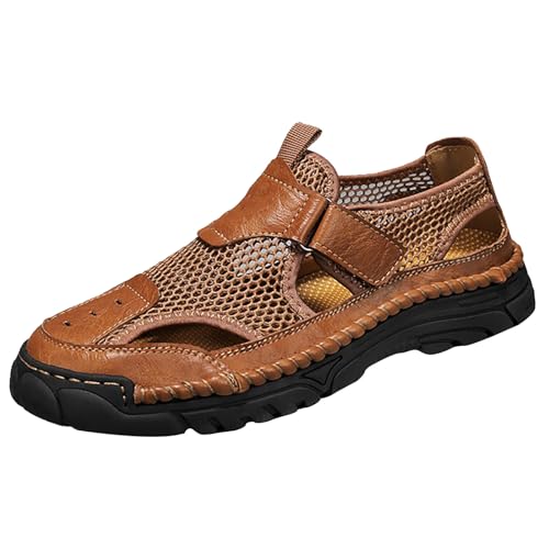 Generisch LäSsig Rutschfest Strandschuhe Baotou Tragen Hausschuhe Mesh Atmungsaktiv Sommer Trekkingschuhe OrthopäDische Sommerschuhe Elegant Walkingschuhe Outdoorsandalen&Strandsandalen von Generisch