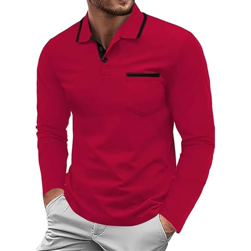 Generisch Langarm Poloshirt für Herren Baumwolle Herren Langarmshirt mit Stickerei Angenehmes Regular Fit Longsleeve für Büro und Freizeit Polohemd Herren Langarm Polo Langarm Herren XL Generisch Langarm Poloshirt für Herren Baumwolle Herren Langarmshirt mit Stickerei Angenehmes Regular Fit Longsleeve für Büro und Freizeit Polohemd Herren Langarm Polo Langarm Herren XL von Generisch