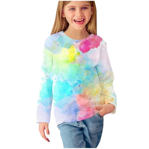 Generisch Langarmshirts für Mädchen Baumwolle Bedrucktes Tie-Dye T-Shirt Kinder Niedliche Tops Rundhals Basic Kleidung Elegante Bekleidung Casual Loose Long Sleeve Top Oberteile Mehrfarbig, 11 Jahre Generisch Langarmshirts für Mädchen Baumwolle Bedrucktes Tie-Dye T-Shirt Kinder Niedliche Tops Rundhals Basic Kleidung Elegante Bekleidung Casual Loose Long Sleeve Top Oberteile Mehrfarbig, 11 Jahre von Generisch