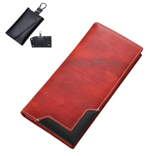 Generisch Large Capacity Patchwork Design Multicompartment Wallet for Men,Bifold Leather Long Wallet,Checkbook Handcrafted Wallets Generisch Large Capacity Patchwork Design Multicompartment Wallet for Men,Bifold Leather Long Wallet,Checkbook Handcrafted Wallets von Generisch