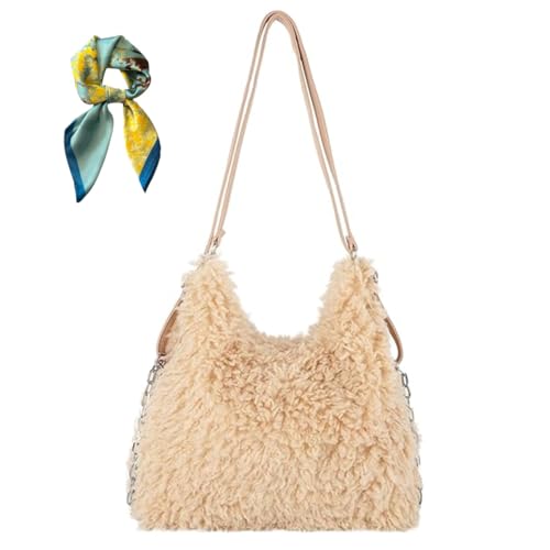 Generisch Large Capacity Soft Tote Bag for Women,Convertible Elegant Shoulder Bag,Comfortable Handbag Backpack for Autumn/Winter (Khaki) von Generisch