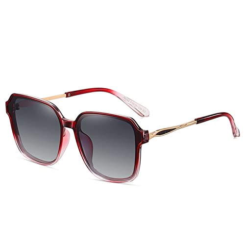 Generisch Large Frame Woman Decorated With Sunglasses Commuter Trend UV400 Sunglasses Gift(B) von Generisch