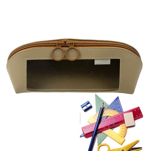Generisch Large Pencil Case, Pencils Leather Clear Organizer Container, 9.25x3.15x3.35 inches Zipper Stationery Storage Pouch with Large Capacity for Scissors, Rulers, Erasers and Notes Generisch Large Pencil Case, Pencils Leather Clear Organizer Container, 9.25x3.15x3.35 inches Zipper Stationery Storage Pouch with Large Capacity for Scissors, Rulers, Erasers and Notes von Generisch