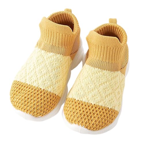 Generisch Lauflernschuhe Baby Jungen Mädchen Sneaker Baby Schue Atmungsaktive Sneaker Babyschuhe rutschfeste Hüttenschuhe Sockenschuhe für Mädchen Junge von Generisch