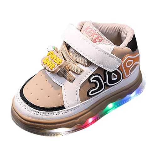 Generisch Lauflernschuhe Baby Schuhe Junge Mädchen Atmungsaktive Sneaker Babyschuhe rutschfeste Leuchtsneaker Für Babys und Kleinkinder von Generisch