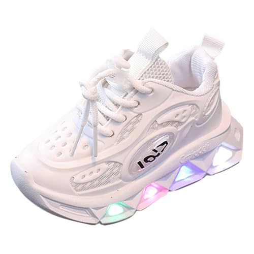 Generisch Lauflernschuhe Baby Sport Leuchtend Atmungsaktiv Freizeitschuhe Mit Licht für Klein und Mittel Kinder Leicht Weiche Sohle Kinder Laufschuhe für erste Schritte von Generisch