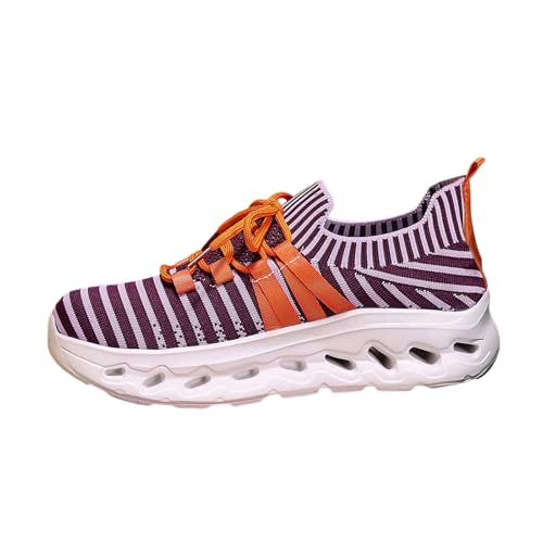 Generisch Laufschuhe Damen Basketballschuhe Leichte Mesh Sportschuhe Anti-Rutsch Leichter Schuhe Running Tennis Zero-Drop Sohle Brautschuhe Atmungsaktiv von Generisch