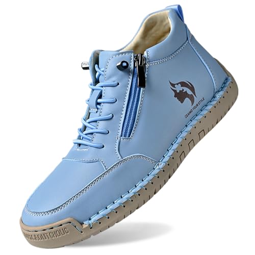 Generisch Laufschuhe Damen Freizeitschuhe Loafer Slip On Schuhe Freizeit Outdoor Stiefeletten Handnaht Schnürung Wanderschuhe Leichtgewichts Atmungsaktiv Straßenlaufschuhe Sicherheitsschuhe von Generisch