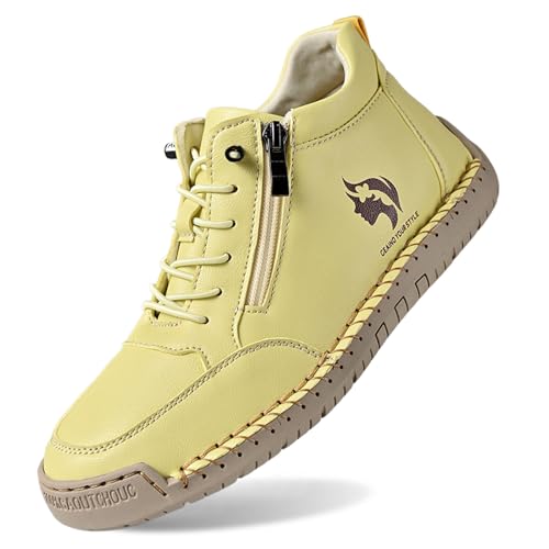 Generisch Laufschuhe Damen Freizeitschuhe Loafer Slip On Schuhe Freizeit Outdoor Stiefeletten Handnaht Schnürung Wanderschuhe Leichtgewichts Atmungsaktiv Straßenlaufschuhe Sicherheitsschuhe von Generisch