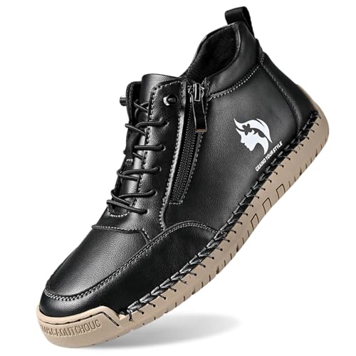 Generisch Laufschuhe Damen Freizeitschuhe Loafer Slip On Schuhe Freizeit Outdoor Stiefeletten Handnaht Schnürung Wanderschuhe Leichtgewichts Atmungsaktiv Straßenlaufschuhe Sicherheitsschuhe von Generisch