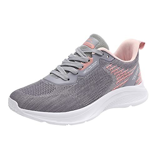 Generisch Laufschuhe Damen Sicherheitsschuhe Atmungsaktive Turnschuhe rutschfeste Running Schuhe Laufen Joggen Sports Breite Fuße Brautschuhe Mesh Atmungsaktiv von Generisch