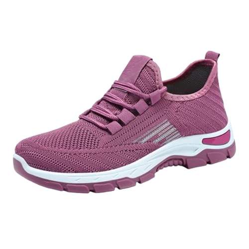 Generisch Laufschuhe Damen Sportschuhe Turnschuhe Straßenlaufschuhe Joggingschuhe Atmungsaktiv Leichtgewichts Mesh rutschfeste Sneaker,Schlupfschuhe Damen,Indoor/Outdoor von Generisch