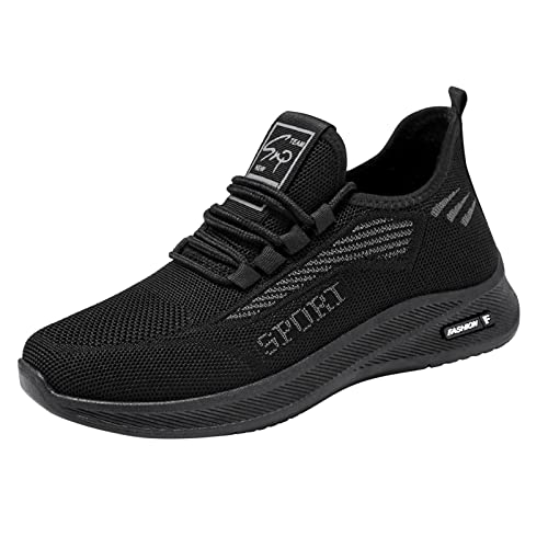 Generisch Laufschuhe Herren Schwarz Mesh Sneaker rutschfest Wanderstiefel Outdoor Walkingschuhe Weich Freizeitschuhe Leicht Sportschuhe mit Schnürsenkel Trekkingschuhe Breeze Schuhe mit Flache Sohle Generisch Laufschuhe Herren Schwarz Mesh Sneaker rutschfest Wanderstiefel Outdoor Walkingschuhe Weich Freizeitschuhe Leicht Sportschuhe mit Schnürsenkel Trekkingschuhe Breeze Schuhe mit Flache Sohle von Generisch