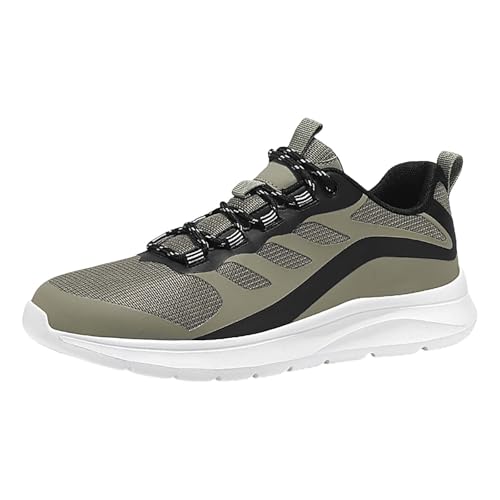 Generisch Laufschuhe Herren Schwarz Sneaker Atmungsaktive Mesh Trainerschuhe Breite Füße Joggingschuhe Workout Walkingschuhe Farbblock Trekkingschuhe rutschfest Sportschuhe Athleisure Freizeitschuhe von Generisch
