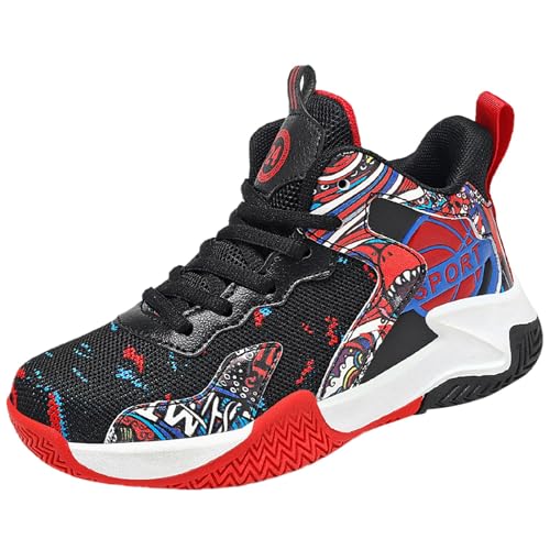 Generisch Laufschuhe Kinder Sportschuhe Jungen Mädchen Turnschuhe Atmungsaktiv Mesh Laufschuhe Outdoor Modische Schuhe Hallenschuhe Kids rutschfest Laufschuhen Hoops Weich Hausschuhe Traillaufschuhe von Generisch