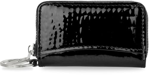 Generisch Leder Organizer Schlüsseletui Futteral Hülle schwarz von Generisch