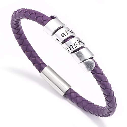 Generisch Lederarmband Herren, Handgewebtes, Modisches Retro-High-End-Rindslederarmband Mit Magnetschnalle, Energieschmuck Für Männer Und Frauen, Blau Generisch Lederarmband Herren, Handgewebtes, Modisches Retro-High-End-Rindslederarmband Mit Magnetschnalle, Energieschmuck Für Männer Und Frauen, Blau von Generisch