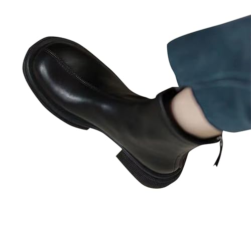 Generisch Lederstiefel Damen Kurzstiefel Vintage Ankle Boots Kunstleder Stiefeletten Mit Absatz Damenstiefel Cowboystiefel Westernstiefel Reitstiefel Cowboy Stiefel Herbst Arbeitsstiefel Gr.35-40 von Generisch
