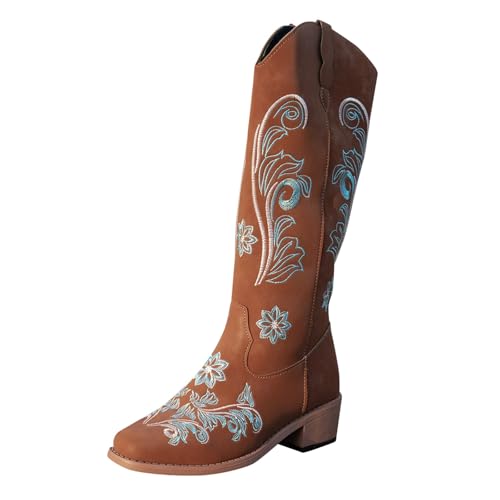 Generisch Lederstiefel Mit Weiter Wade Und Absatz Für Damen,Damen Stiefeletten Mit Absatz Winter,Stiefel Stickerei,Einfarbige Blockabsatz,Damenstiefel Mit Weiter Wade Generisch Lederstiefel Mit Weiter Wade Und Absatz Für Damen,Damen Stiefeletten Mit Absatz Winter,Stiefel Stickerei,Einfarbige Blockabsatz,Damenstiefel Mit Weiter Wade von Generisch