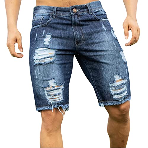 Generisch Leggings Jeansoptik Damen Cargo Hosen männer kurz Trainingshose Herren kurz Jeanshose Damen Badehosen für Herren lang H-Blau L 19.99 von Generisch