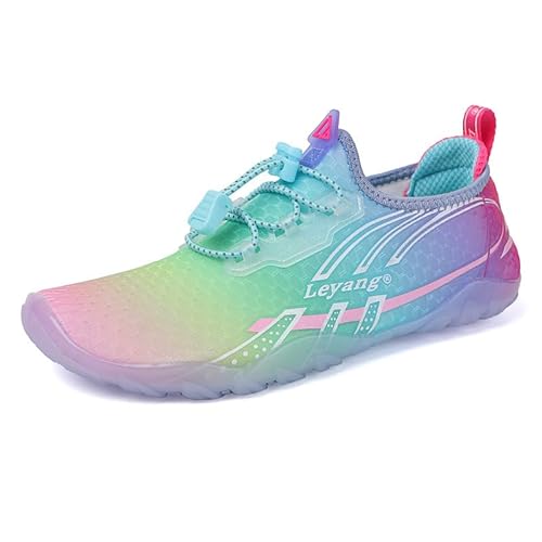 Generisch Lei Schafe Innensportschuhe Damen Fitnessstudio Schockdämpfer stille Zuhause springen Schuhe Yoga Laufbahn Sprung Seil Trainingsschuhe (Regenbogenwolken,39) von Generisch