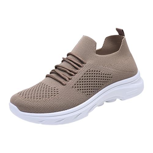 Generisch Leicht Turnschuhe Sportschuhe Damen Sneaker Atmungsaktive Hallenschuhe Schuhe Laufschuhe Outdoor,Sneaker Damen Slip On,Indoor/Outdoor von Generisch