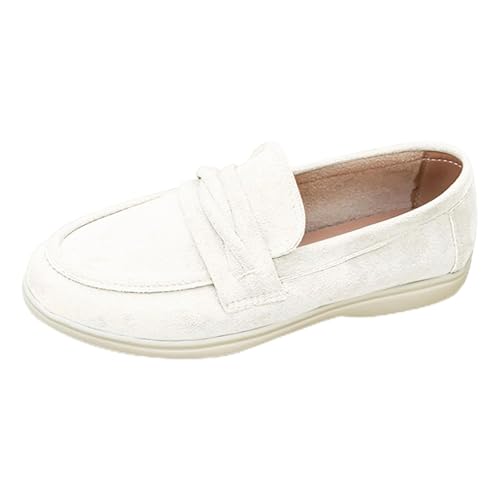 Generisch Leichte Freizeitschuhe Damen Bequeme Turnschuhe Flache Slip On Walkingschuhe Outdoor Schuhe Große Größe Sneaker Joggingschuhe Loafer Damenschuhe rutschfeste Arbeitsschuhe von Generisch