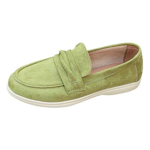 Generisch Leichte Freizeitschuhe Damen Bequeme Turnschuhe Flache Slip On Walkingschuhe Outdoor Schuhe Große Größe Sneaker Joggingschuhe Loafer Damenschuhe rutschfeste Arbeitsschuhe von Generisch
