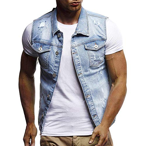 Generisch Leichte Motorradjacke Herren, Jeansweste Schwarz Ärmellos Softshelljacke Baumwolle Übergangsjacke Atmungsaktive Freizeitjacke Stretch Sweatjacke Leichte Dünne Sweatshirt-Jacke Einfarbig Generisch Leichte Motorradjacke Herren, Jeansweste Schwarz Ärmellos Softshelljacke Baumwolle Übergangsjacke Atmungsaktive Freizeitjacke Stretch Sweatjacke Leichte Dünne Sweatshirt-Jacke Einfarbig von Generisch