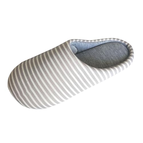 Generisch Leichte Slipper Damen Dünne Hause rutschfeste Weiche Sohle Atmungsaktive Baumwolle Hausschuhe Vor Und Nach Der Schwangerschaft Hausschuh Warm (Grey, 40) von Generisch