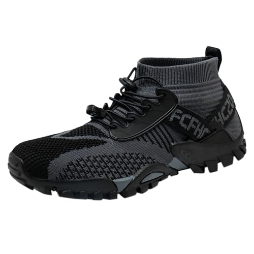 Generisch Leichte Trekkingschuhe Herren Atmungsaktiv - Sommerschuhe Herren Sneaker Luftdurchlässig Turnschuhe Mesh Wanderschuhe Modern Straßenlaufschuhe Outdoor Sportschuhe Vermascht Joggingschuhe von Generisch