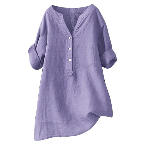 Leinen Shirt Damen Kurzarm Longbluse Elegant Leinenbluse Sommer Oversize Musselin-Bluse Oversized Große Größen Hemdbluse Lang Leinenhemd Schicke Oberteile Leinenblusen Longshirt Hemd Leinen Shirt Damen Kurzarm Longbluse Elegant Leinenbluse Sommer Oversize Musselin-Bluse Oversized Große Größen Hemdbluse Lang Leinenhemd Schicke Oberteile Leinenblusen Longshirt Hemd von Generisch