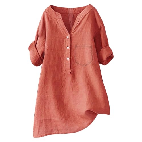 Leinen Shirt Damen Kurzarm Longbluse Elegant Leinenbluse Sommer Oversize Musselin-Bluse Oversized Große Größen Hemdbluse Lang Leinenhemd Schicke Oberteile Leinenblusen Longshirt Hemd Leinen Shirt Damen Kurzarm Longbluse Elegant Leinenbluse Sommer Oversize Musselin-Bluse Oversized Große Größen Hemdbluse Lang Leinenhemd Schicke Oberteile Leinenblusen Longshirt Hemd von Generisch