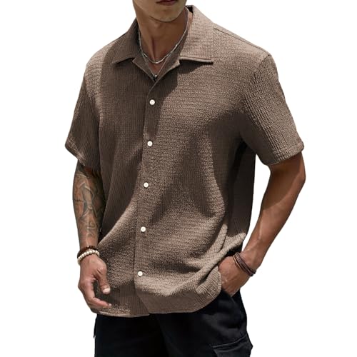 Generisch Leinenhemd Herren Kurzarm Hemd Freizeithemd Businesshemd Einfarbig Button Down Kurzarmhemd Regular Fit Leinen Sommerhemd Leicht Freizeithemd Atmungsaktiv Strandhemd Urlaub Regular Fit Generisch Leinenhemd Herren Kurzarm Hemd Freizeithemd Businesshemd Einfarbig Button Down Kurzarmhemd Regular Fit Leinen Sommerhemd Leicht Freizeithemd Atmungsaktiv Strandhemd Urlaub Regular Fit von Generisch