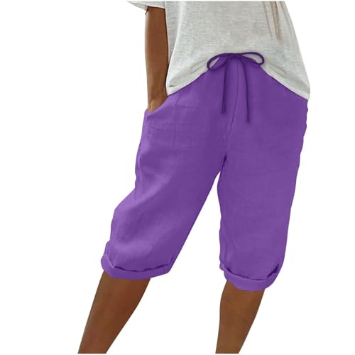 Generisch Leinenhose Damen,Kurze Hosen,Damenhosen Sommer,Damen Baumwolle Leinen Shorts Freizeit Bermuda Kurze Hose Knielange High Waist Bequeme Sommershorts Mit Taschen,Leinenhose Generisch Leinenhose Damen,Kurze Hosen,Damenhosen Sommer,Damen Baumwolle Leinen Shorts Freizeit Bermuda Kurze Hose Knielange High Waist Bequeme Sommershorts Mit Taschen,Leinenhose von Generisch