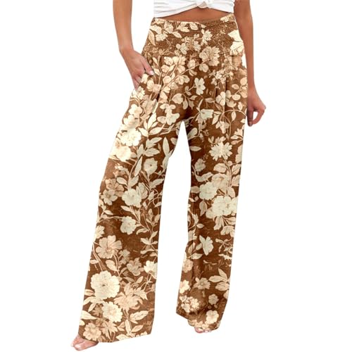 Leinenhose Damen Lang Boho Sommerhose Musselin Baumwolle Leichte Und Luftige High Waist Freizeithose Bein Strandhose Frauen Weite Hose 06 Khaki XXL Leinenhose Damen Lang Boho Sommerhose Musselin Baumwolle Leichte Und Luftige High Waist Freizeithose Bein Strandhose Frauen Weite Hose 06 Khaki XXL von Generisch