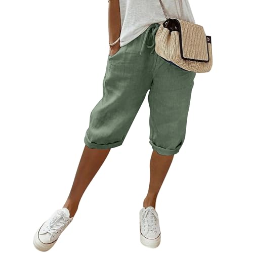 Generisch Leinenhose Damen Sommer, 3/4 Hose Damen Shorts Elegant Sommerhose Kurze Sporthose Jogginghose Arbeitshose Caprihose Freizeithose Wanderhose Yoga Hosen Trekkinghose Stoffhose Strandhose Generisch Leinenhose Damen Sommer, 3/4 Hose Damen Shorts Elegant Sommerhose Kurze Sporthose Jogginghose Arbeitshose Caprihose Freizeithose Wanderhose Yoga Hosen Trekkinghose Stoffhose Strandhose von Generisch