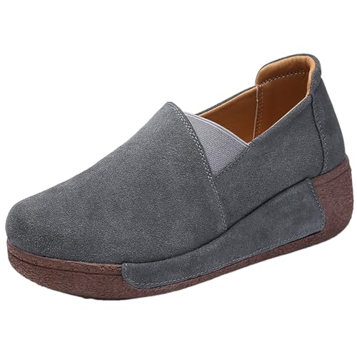 Generisch Leinenschuhe Damen Halbschuhe Sommer Ballerina Schuhe Für Sommerschuhe Frühling Slipper Schlupfschuhe Segeltuchschuhe Ballerinas Sportlich Flache Stoffschuhe Bequem von Generisch