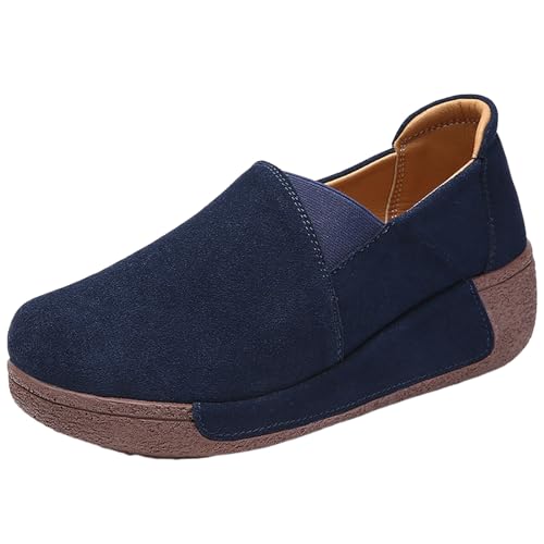 Generisch Leinenschuhe Damen Leichte Sommerschuhe Ballerina Sommer Schuhe Für Halbschuhe Schlupfschuhe Frühling Segeltuchschuhe Bequem Ballerinas Sportlich Stoffschuhe Flache von Generisch