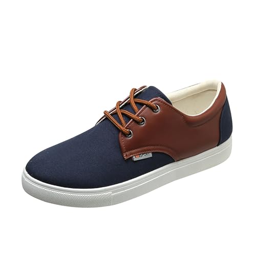 Generisch Leinenschuhe Herren Stoffschuhe Sommer Leichtgewichts Atmungsaktiv Canvas Sneaker Flache rutschfeste Große Größen Stoffturnschuhe Outdoor Hiking Freizeitschuhe Mit Schnürsenkel 39-48 von Generisch