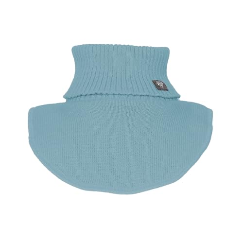 Generisch Loopschal Rollkragen Schornstein Loop Sehr Warm Pullover Kragen Winterschal Schal für Mädchen dekorativer Patch (Blau) von Generisch