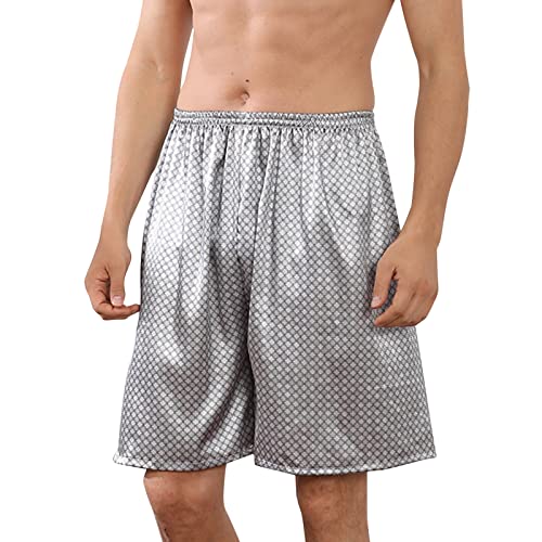 Generisch Lounge Bottoms with Pockets Men's Sleep Shorts with Stretch Pyjamas for Men Lightweight Herren Homewear Loungewear Hose Freizeithose Casual Trousers with Side Pockets for Men von Generisch