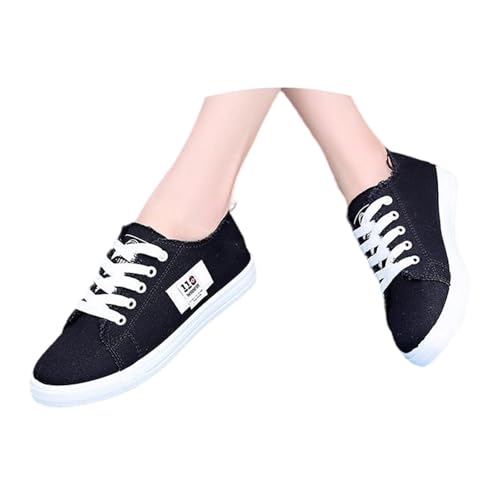 Generisch Low Top Schuhe Damen Freizeitschuhe Bequeme Schnürschuhe Walkingschuhe Elegant Weicher Sohle Schlupfschuhe Niedriger Einzelneschuhe Sportschuhe Walkingschuhe Hochzeitsschuhe von Generisch