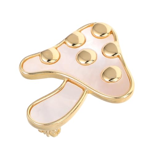 Generisch Lustiges Abzeichen Pilz Reversnadel Pilz-revers-abzeichen Frauen Brosche Pilzstift Schal Kleid Brosche Anzug-corsage-abzeichen Pilzzubehör Hutnadel Für Damen Silber Kupfer von Generisch