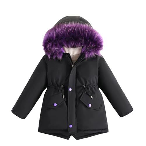 Generisch Wintermantel Mädchen Jungen Leichte Verdickte Winterjacke Steppjacke 134 Lange Kinderjacken Mit Kapuze Jacken Daunenjacke von Generisch