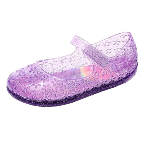 Generisch Mädchen Jelly Sandalen Sommer Hollow Out Strandschuhe Kinder Closed-Toe Flache Slingback Prinzessin Schuhe Sommerschuhe Kindersandalen Party Cosplay Hausschuhe PVC Strandschuhe von Generisch